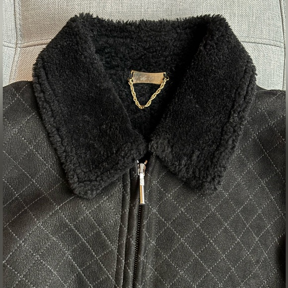 Henri Bendel Vintage Quilted Shearing Coat - Picture 3 of 11